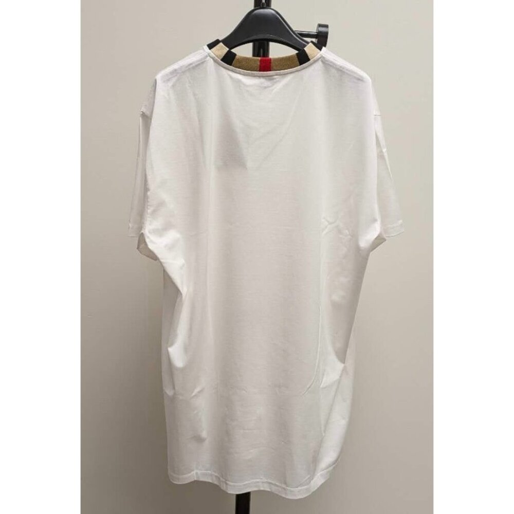 Burberry Men’s Jayson Icon Stripe Crewneck T-Shirt White M 8078115 - Picture 3 of 7